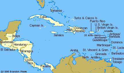 map of the Caribbean Basin