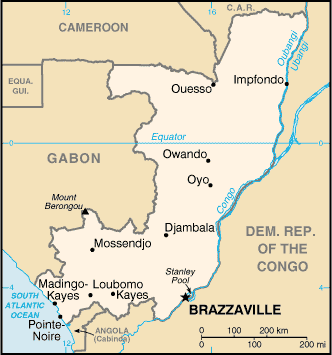 map of Congo-Kinshasa