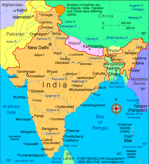 map of India