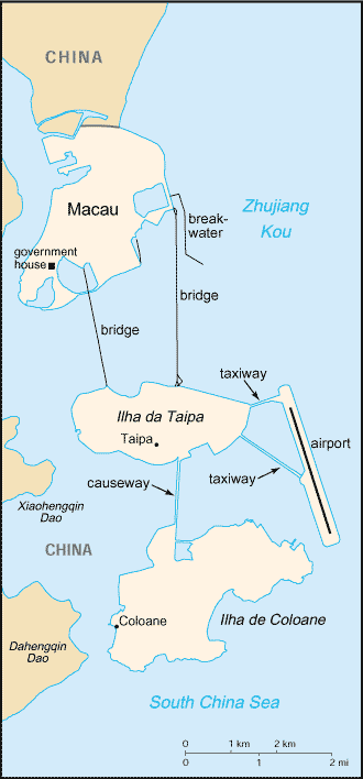map of Macao