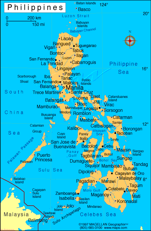 map of the Philippines