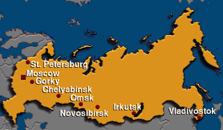 map of the Russian Federation