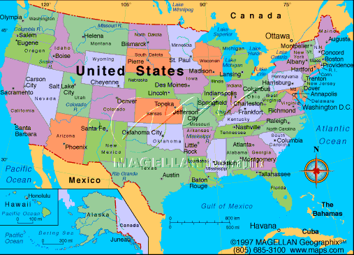 map of America