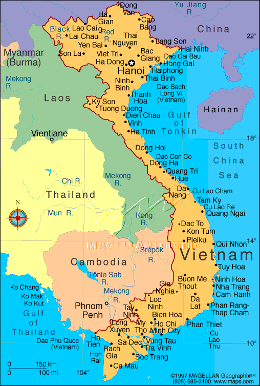 map of Vietnam