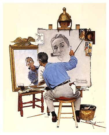 Norman Rockwell self-portrait
