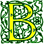 Illuminated letter B