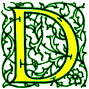 Illuminated letter D