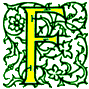 Illuminated letter F