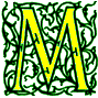 Illuminated letter M