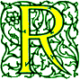 Illuminated letter R