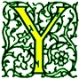 Illuminated letter Y